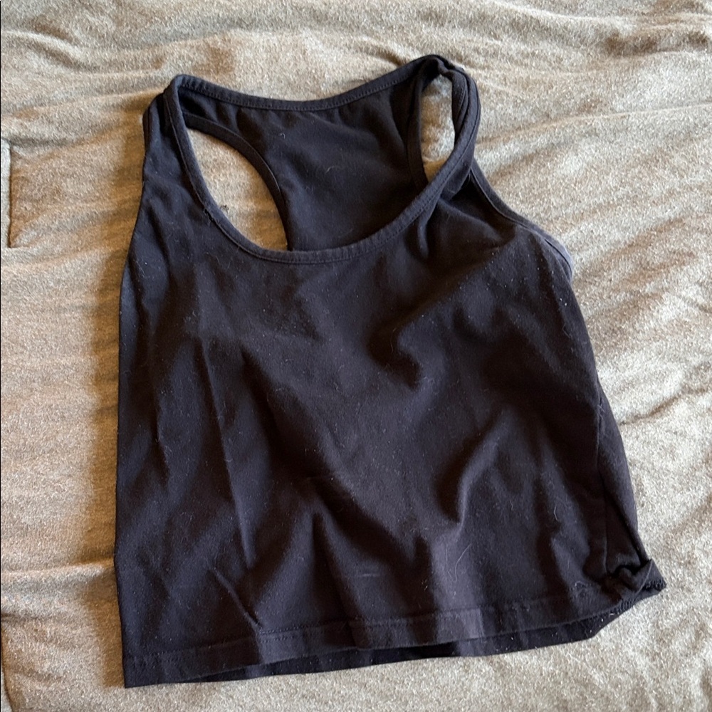 Black Racerback Tank Top